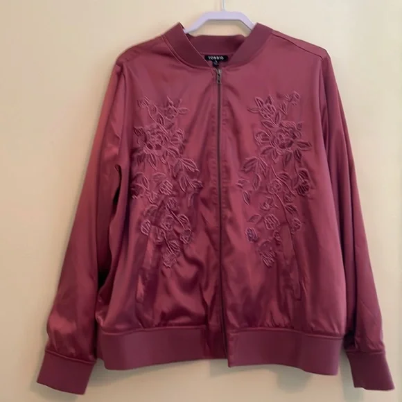 torrid rose pink bomber jacket - Picture 1 of 7